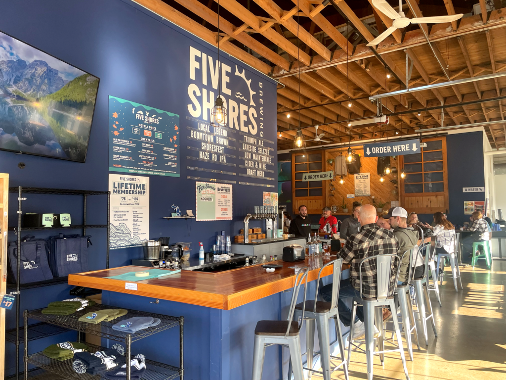 Five Shores Brewing Menu